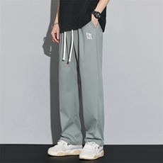 后口袋设计感垂坠直筒裤男夏季潮流复古宽松百搭休闲裤DY563-P55，男装休闲裤，电商A178-1