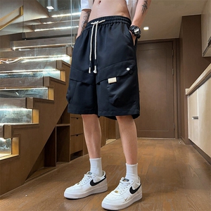 夏季加大加肥美式工装短裤男港风潮流凉感休闲五分裤YY2409-P38图片