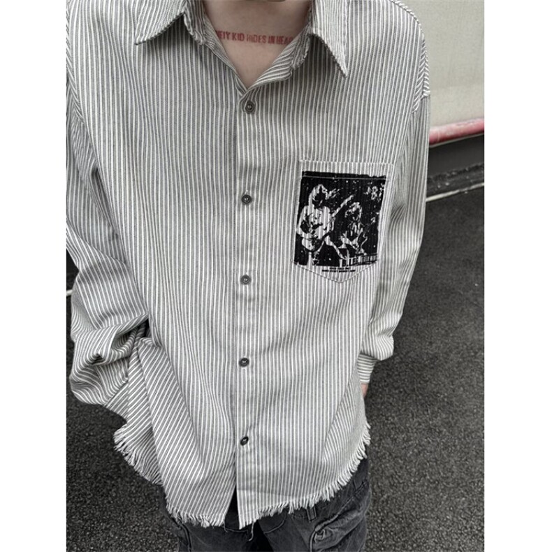 春秋衬衫男长袖条纹白色衬衣男士中年青年商务休闲上衣C4234,男装衬衫,星座1116A（原606A-3）