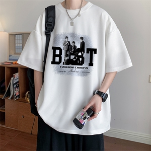 ！2024夏季新款男士潮流华夫格短袖T恤冰爽半袖TXH302P25图片