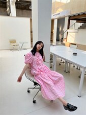 斜襟压褶娃娃裙,其它,五和六季