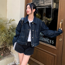 新款现货主推新款牛仔外套9873-P125-K178，女装短外套，2C129