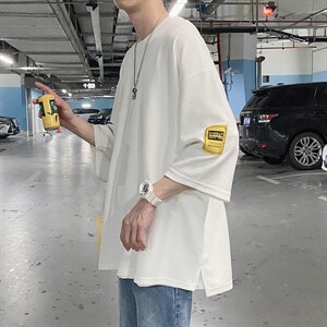 wassup happy短袖t恤套装男夏季潮流宽松运动休闲穿搭帅气两件套图片