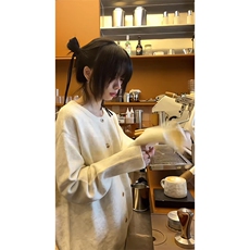 重磅秋冬男女北极绒开衫毛衣美式复古休闲慵懒风单排扣针织衫外套，男装针织衫/毛衣，电商A486