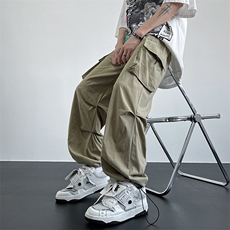 美式hiphop高街宽松弹力工装ins休闲裤货号K2301P55，男装休闲裤，电商A063