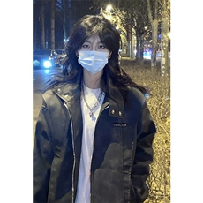 抖音FORINES同款刺绣皮夹克外套DY1901-特P85网图，男装夹克，星座1213