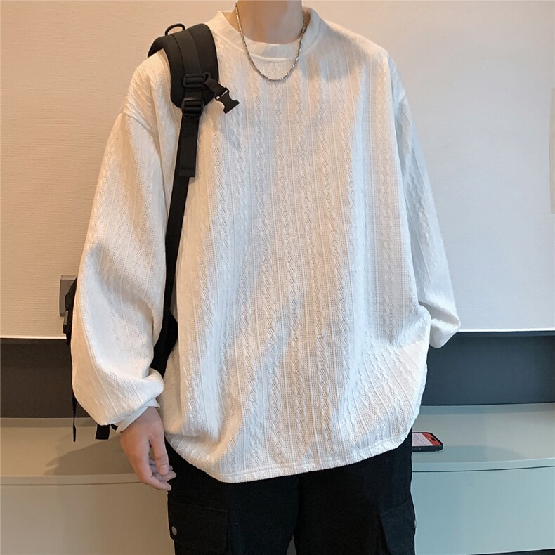 2025港风休闲菱形大码M-5XL麻花辫花纹面料卫衣男WY77051P38控58，男装卫衣，星座227-7