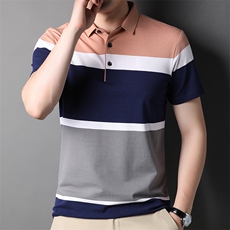 POLO衫男士短袖t恤翻领2023夏季新款潮牌休闲商务男装SFT3126-P62，男装Polo衫，星座1105-3