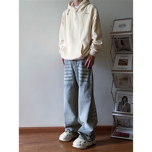 B221 美式ins高街暗黑重工艺宽松直筒牛仔裤 LK23125-P65 控88图片