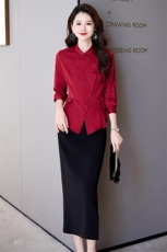 喜婆婆婚宴装春季妈妈礼服平时可穿婚礼穿搭高贵年轻洋气裤子套装，女装套装/套裙，时尚俏佳人