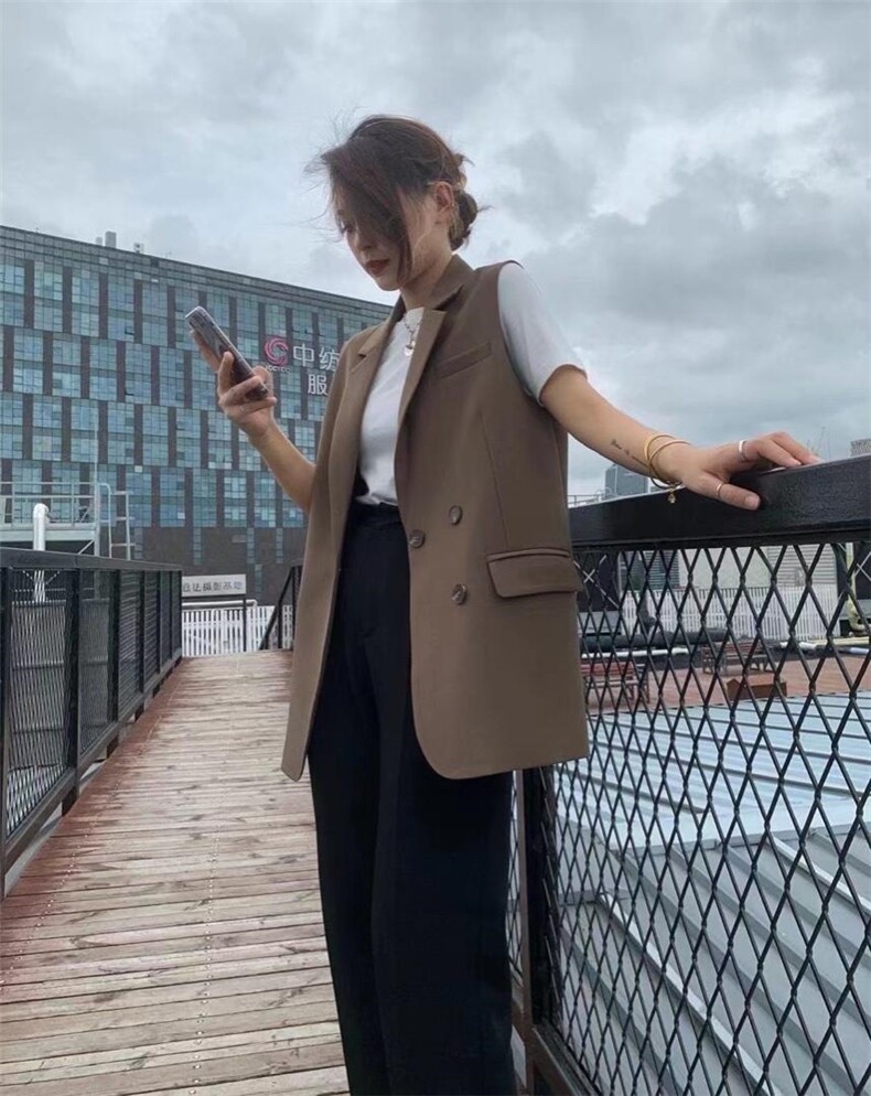 秋季新款西装马甲，女装西装，依尚秀