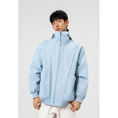可二开拉链装饰解构大码M-5XL夹克男聚酯纤维JK78092P69控108，男装夹克，星座227-7