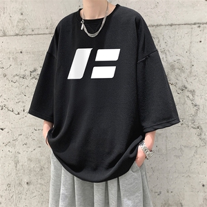 冰丝七分袖t恤男大码五分袖男短袖男中袖 Q11435-P30图片