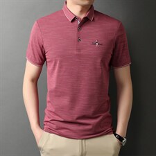 POLO衫男士短袖t恤翻领2023夏季新款潮牌休闲商务男装上衣,男装T恤,电商B212（原钱塘6029）