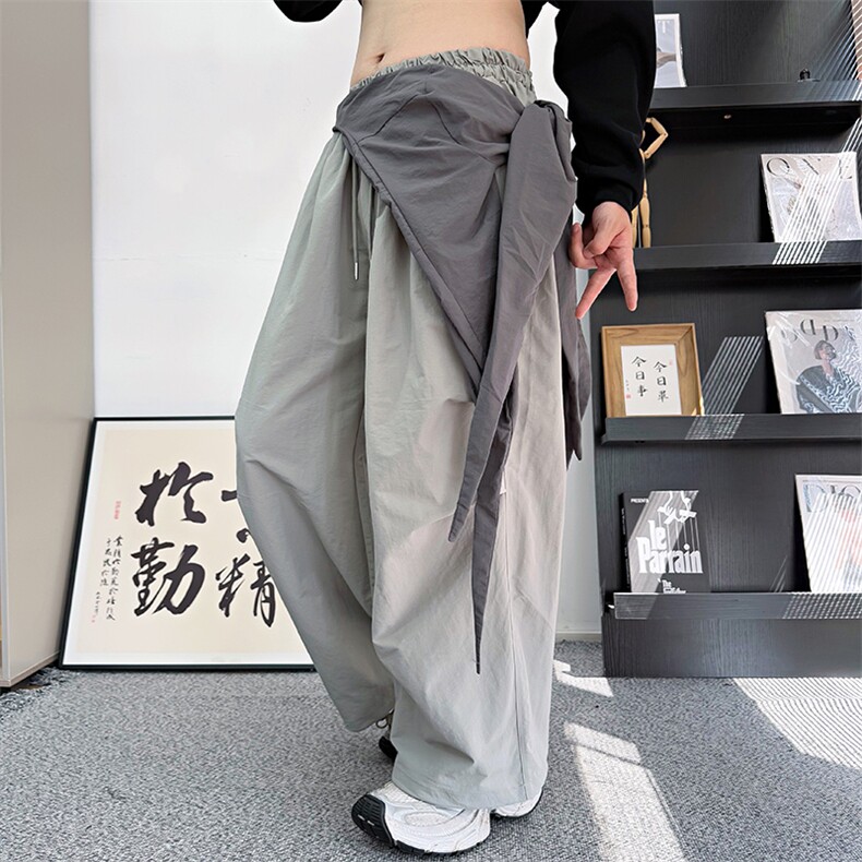 CK13/P88控118秋季中性风美式宽松多穿可拆卸腰带抽绳速干裤图首,男装休闲裤,星座305B-1