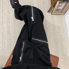 美式高街拉链设计拼接牛仔裤男潮牌休闲裤1001-1-K668-P42，男装牛仔裤，星座1001-1