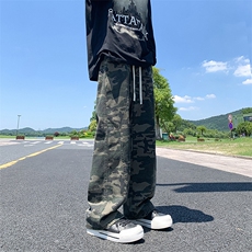 2024秋季休闲迷彩裤高街美式潮牌抖音工装裤kk383P50，男装工装外套，星座712