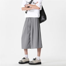 2025夏季新款立体剪裁垂感西裤休闲裤七分裤A017K525P38，男装休闲裤，电商A017