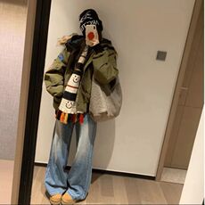 25@美式复古大毛领工装羽绒棉服外套秋冬派克服棉衣H993-P109网图，男装棉衣，电商B245