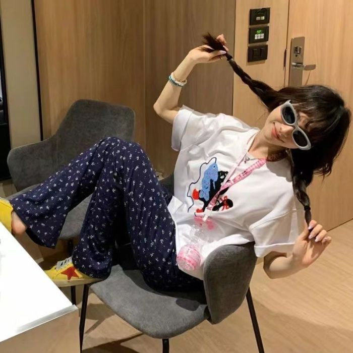 H0763-P35毛巾绣新款休闲宽松版短袖T恤，男装T恤，星座617A-2