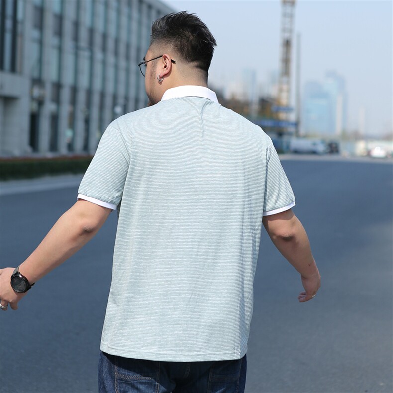 男士短袖T恤夏季薄款休闲上衣半袖体恤衫POLO衫加肥大码1902款,男装T恤,星座802