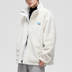 FJ05-P69双面现货羊羔毛加厚外套男宽松翻领棉袄冬季潮棉衣c，男装棉衣，电商A456（原C415）