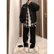 美式飞行夹克男春秋季字母印花宽松百搭高街外套潮JW716，男装夹克，星座1116A（原606A-3）