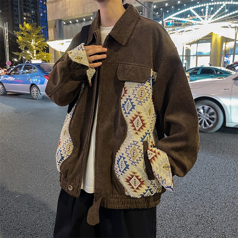 美式刺绣飞行员夹克棒球服男春秋季港风潮牌宽松百搭情侣外套,男装夹克,星座716-2