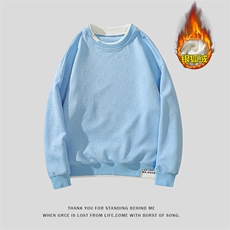 改加绒冬新面料：98.2%聚酯纤维1.8%氨纶W338J加绒-P60，男装卫衣，电商A082