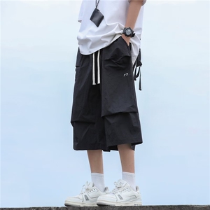 冲锋短裤男士韩版潮流高街帅百搭口袋2024夏季ins五分裤K5607-P31图片
