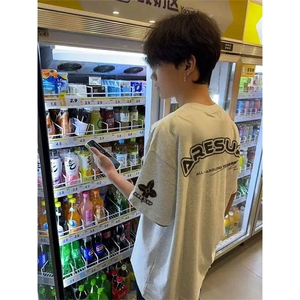 万针全刺绣工艺抖音得物高品质260克重磅纯棉双纱美式高街短袖T恤图片