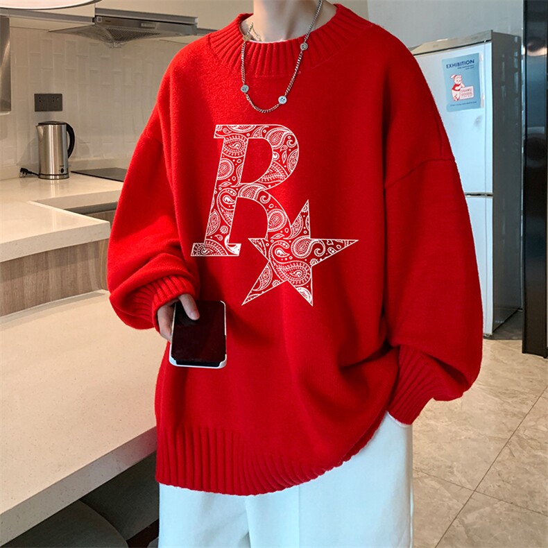 半高领毛衣男士大码针织衫男毛线衣男M18328-P45加绒款-P65,男装针织衫/毛衣,电商A040
