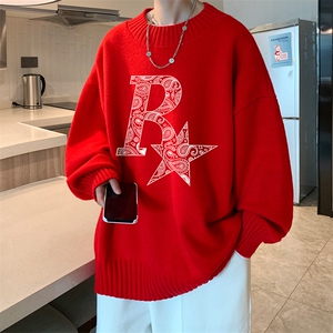 半高领毛衣男士大码针织衫男毛线衣男 M18328-P45 加绒款-P65图片
