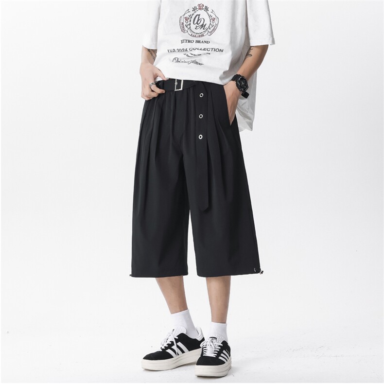 无影墙2025夏季新款潮牌休闲短裤男宽松七分运动中裤906特P35控68图片