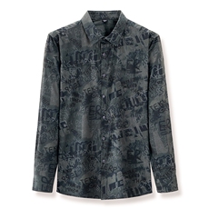 潮流衬衫纯色宽松夏季百搭上衣2024年翻领长袖POLO衫BSTN7392，男装Polo衫，钱塘6003（原4033）