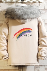 MM48064-P130冬季大毛领衣男士大码加厚袄男服砖墙，男装棉衣，电商A040A