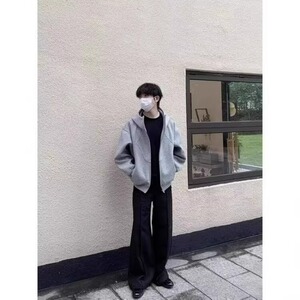 美式重磅解构连帽外套男冬季潮牌设计感拼接卫衣高街痞帅情侣帽衫图片
