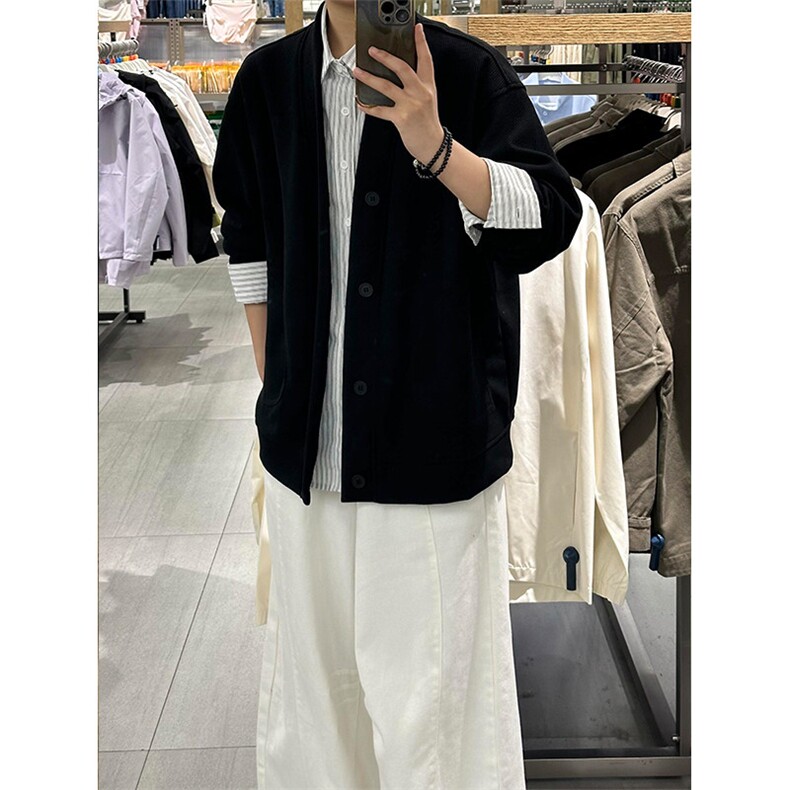 抖音得物高品质二开26春季美式潮牌宽松卫衣开衫日系肌理男女外套,女装短外套,电商A443