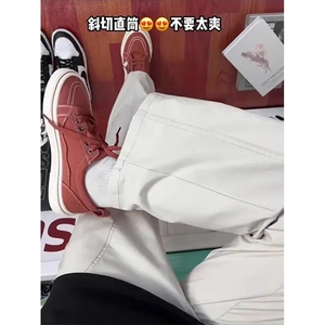 美式微喇裤男夏斜切速干冲锋裤防水直筒休闲裤513CK3525P22图片