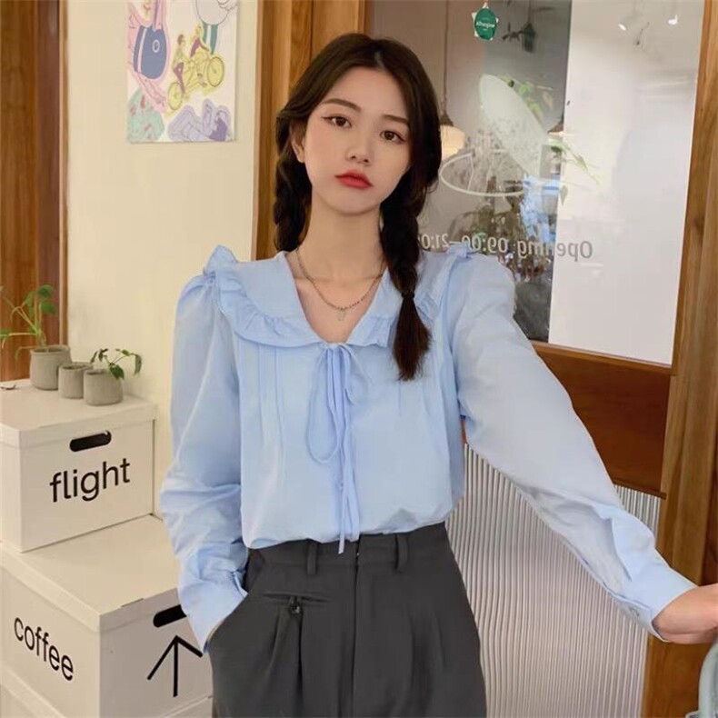 现货，秋季新款甜美风衬衣，其它，YEAXIU(6F)