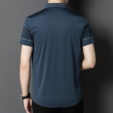 衬衫男冰丝短袖2023夏季商务休闲免烫宽松中年时尚百搭男装，男装衬衫，电商B212（原钱塘6029）