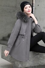 派克服女中长款冬装2024年新款时尚洋气妈妈冬季加厚棉衣棉袄外套，女装棉衣/棉服，一安秀