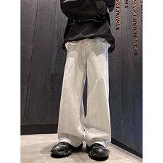 牛仔裤男韩版潮流阔腿休闲裤春季高街2024新款ins长裤RK1507-P53，男装牛仔裤，星座412-2