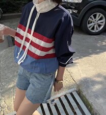 夏季新品欧洲站洋气撞色立领防晒衣，其它，L·H·X