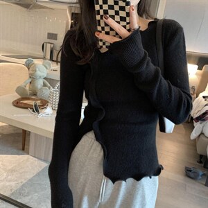 木耳边针织图片