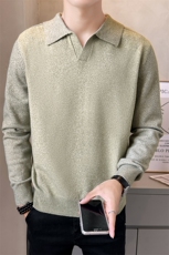 店主风毛衣男2025秋款纯色翻领针织衫百搭上衣男B317/M5730/P78，男装针织衫/毛衣，电商B317