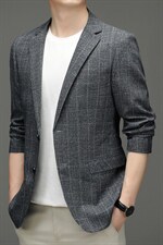 西装男士2023春秋季平驳领小西服商务休闲时尚外套中年男装，男装西服，电商B212（原钱塘6029）