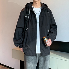 夏季中性风高品质40D尼龙皱时尚纯色防晒衣DSA157B-F7718-特P45，男装防晒衣，电商A157B