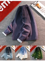 男秋冬渐变色毛衣男士潮牌宽松内搭针织羊毛衫MY9677P70，男装针织衫/毛衣，星座914