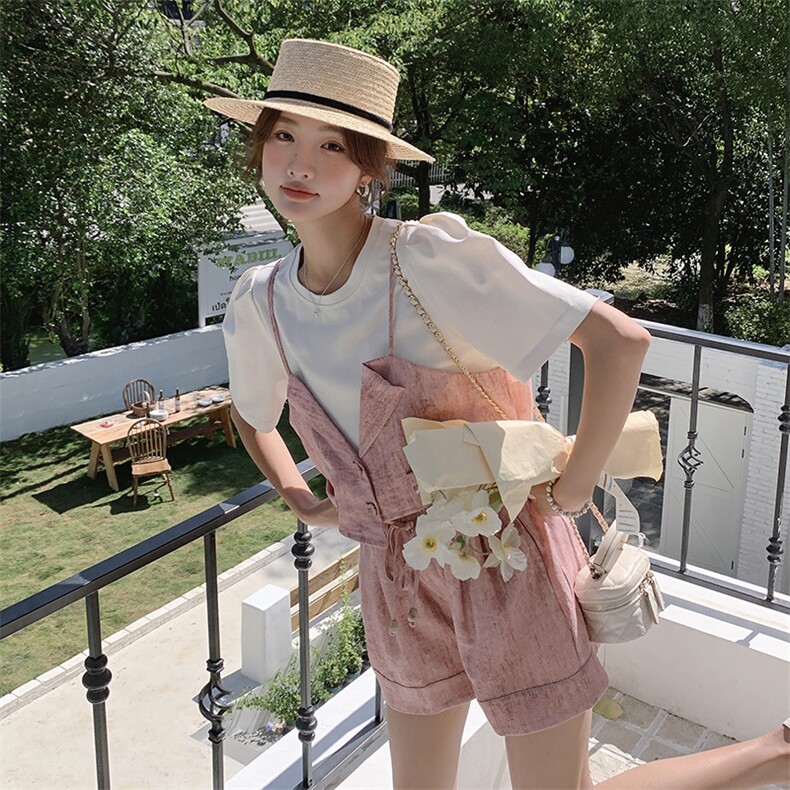 时尚显瘦短裤套装女夏季新款,女装套装/套裙,C位